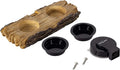 REPTI ZOO Turtle Basking Platform or Reptile Feeding Ledge with Suction Cup, Resin Flat Ramp for Turtle Reptile Chameleo
