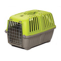 MidWest Homes for Pets Spree Travel Carrier - Hard-Sided Dog & Cat Carrier, Small Pet Travel Crate with Handle, Ventilated Design, Easy Assembly, 24-Inch, Blue