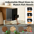 Automatic Fish Feeder for Rimless Aquarium, 170ml USB Rechargeable Vacation Fish Feeder with 3 Feeding Timers, Adjustabl
