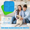 Honomastry Lick Mat for Dogs, Premium Lick Pad with Suction Cups for Dog Anxiety Relief, Slow Feeder Dog Bowls, Bathing, Grooming and Training.
