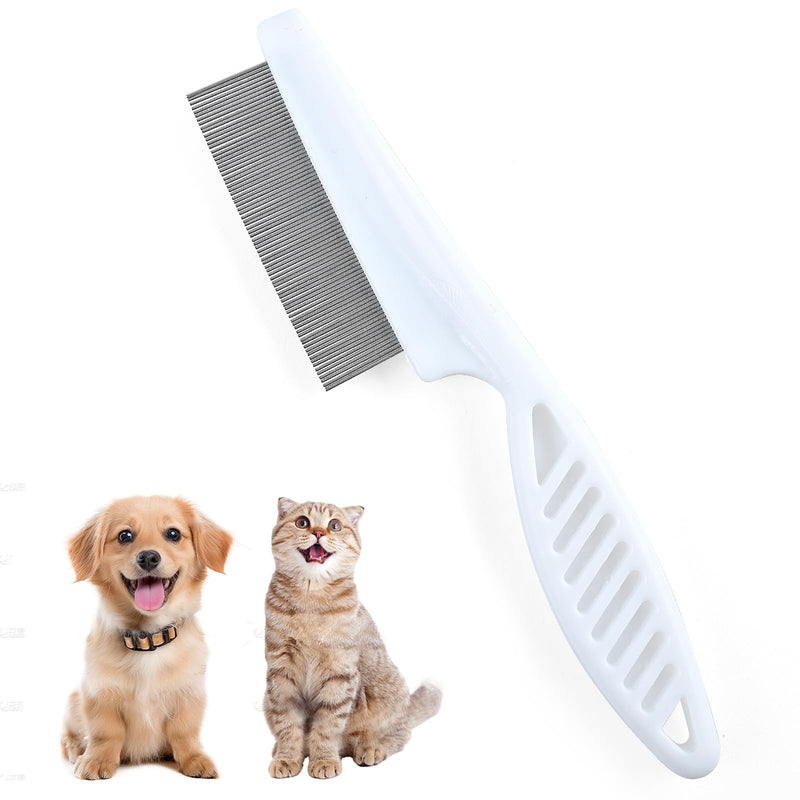 Flea Comb for Dogs and Cats, Tiny Pet Brush for Hair Care, Flea Comb for Removing Fleas Lice and Dandruff