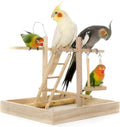 YHNTGB 5pcs Wooden Bird Ladder for Parrots Cage 5 Basic Sizes Perch Parakeet Climbing Toys Hanging Pet Natural Step Cockatoo Lovebirds