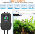 hygger Aquarium Crossflow Wave Maker, Adjustable Direction & Flow Gyre Wavemaker 5 Wave Modes & Tidal Mode Magnetic Powe