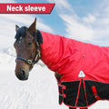 Surcingle Turnout Blankets for Horse,1680D Winter Water-Resistant HorseTrunout Sheets, 300g Warm Polyester Filling Liner