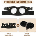 3Pcs Rat Harness and Leash, Small Animal Training Walking Vest Leash Adjustable Traction Rope Strap for Squirrel Gerbil 