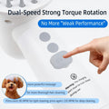 Electric Rotating Massage Dog Shampoo Spray Dispenser with Foam Brush [2026 Upgraded Version] Dual-core Electric pet Bat