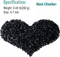 MAIBAOTA Natural Black Obsidian Crystal Quartz Rocks Chips Vase Filler Rocks for Succulent Plant Small Fish Tank Aquariu