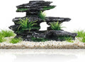 Aquarium Decor Mountain View Stone Ornament, Premium Landscape Fish Tank Decorations, Fish Tank Accessories, Ideal for B