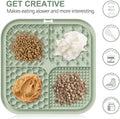 Zonopy Licking Mat for Dogs & Cats with Suction Cups, 1 Pack Square Dog Slow Feeder Lick Pat for Anxiety Relief & Boredom, Dog Toys to Keep Them Busy, Pets Grooming Bathing Training Mat