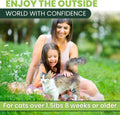 Flea and Tick Prevention for Cats: Flea & Tick Topical for Cats Over 1.5lbs, 6 Dose Flea and Tick Control/Prevention for
