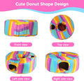 Guinea Pig Hideout & Tunnels Guinea Pig Toys Cozy Guinea Pig House with Door Curtain Soft Guinea Pig Bed for Small Pet/H