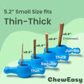 ChewEasy Interactive Bully Stick Holder for Dogs, Prevent Chocking Safety Device, Long Enough Screw to Lock, Seesaw Shape(Small)