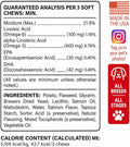 BARK&SPARK Omega 3 for Dogs and Cats-180 Fish Oil Treats for Dogs & Cats Shedding, Skin Allergy, Itch Relief, Hot Spots Treatment-Joint Health-Skin and Coat Supplement-EPA & DHA Fatty Acids-Salmon Oil
