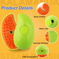 Cat Steam Brush, 3 In 1 Steamy Pet Brush, Silicone Massage Dog Hair Remover Comb, Spray Mist Grooming for Indoor Kittens