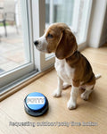 Dog Buttons for Communication, Recordable Button for Dog Starter Training, 30-Second Clear Speech Recording Pet Talking Buttons for Cats and Dogs, Potty Training & Mealtime Signaling (Blue, Colour)