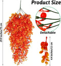 Hamiledyi Fake Reptile Plants 2 Pack Hanging Fake Plants, Plants for Reptiles with Suction Cup, Fake Amphibian Plants fo