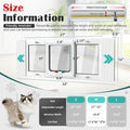 27"-32" Aluminum Cat Door for Winow No-Drill Rental-Friendly