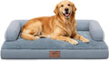 Large Dog Bed Orthopedic Washable - Beds Bolster - Medium XL XLarge Big Dogs - Memory Foam Couch Sofa - Waterproof with Removable Cover