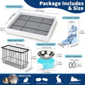FHTONGE 4 in 1 Guinea Pig Litter Box with Feeder Combo Set for Cage