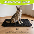 Chew Proof Dog Crate Pad, Indestructible Dog Bed with Military-Grade Tear Resistant Fabric, Waterproof Reversible Kennel