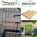 Lesimnky 30PCS Birds Perch Covers, Sand Perch for Bird Cage Platform Accessories Bird Perch Covers Sandpaper Sand Perch Covers for Parakeets Canaries Finches & Small Birds, Yellow