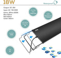 hygger 18W 24/7 Lighting Aquarium LED Light, Sunrise-Daylight-Moonlight Mode and DIY Mode, Adjustable Timer Adjustable B