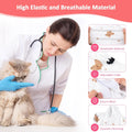 2 PCS Cat Recovery Suit Female Cat Onesie for Cats After Surgery Spay Abdominal Wounds, Kitten Surgery Recovery Suit Fem