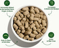 smallbatch Freeze-Dried Beef Dog Food – Grain Free, Organic Produce – Raw Dehydrated Beef Small Bites, High Protein Complete Meal or Topper – Humanely Raised, Made in USA, 7oz