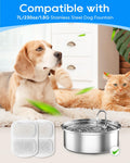 10 Set Dog Water Filter Replacement Fit for oneisall Dog Water Fountain 7L/230oz/1.8G Stainless Steel, Dog Water Bowl Di