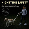 2 Pack Dog Leash, 6 FT Heavy Duty Dual Handle Reflective Leash for Dogs