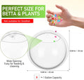 iplusmile Wall Mounted Fish Bowl - 9 Inch Round Acrylic Betta Fish Tank, Hanging Bubble Vase for Plant Propagation & Hom