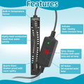 SEAOURA Small Aquarium Heater, 25W Fish Turtle Betta Tank Heater, 1-6 Gal