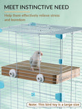 7.3 Inch Paper Bird Toys, Bird Platform, Parrot Toy, Help Birds Clean Beak, Release Stress, Reduce Boredom - Suitable for Budgie, Cockatiel, Lovebird, and Other Small to Medium-Sized Pet Birds