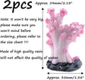 Semetall 2Pcs Sea Coral Aquarium Ornament