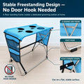 Pet Grooming Hammock with Stand for Small Dogs and Cats, (Dark blue)