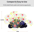 Uniclife Glowing Effect Artificial Coral Plant for Fish Tank, Decorative Aquarium Ornament (Yellow)