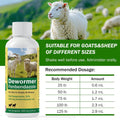 Dewormer for Goat & Sheep, Fenbendazole Dewormer Liquid for Lungworms