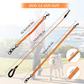 Dog Double Leashes,Rope Bungee Four Leash with Padded Handle Removable for 4 Dogs,Tangle-Free, Padded Handles, 360° Swiv