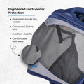 Shires FlyGuard Pro Fine Mesh Fly Mask with UV Protection Navy/Ear Hole/Full