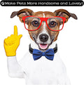 PET SHOW Large Dogs Collar Attachment Bow Ties Embellishment Girls Boys Medium Dog Puppies Cats Collar Charms Accessories Bulk Slides Bowties for Birthday Wedding Parties