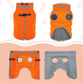 Lelepet Dog Coat Warm Dog Winter Coat Waterproof Dogs Jacket with Harness