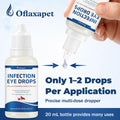 Dog Eye Drops | Dog Eye Infection Treatment | Flush Irritants & Reduce Redness, Watering & Discharge | Sterile Solution 
