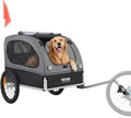 VEVOR Dog Bike Trailer, Supports up to 88 lbs, Pet Cart Bicycle Carrier, Easy Folding Frame with Quick Release Wheels, Universal Bicycle Coupler, Reflectors, Fl