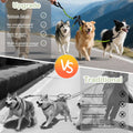No Tangle 3 Dog Leash -Main Lead Rope with Padded Handle, Three Detachable Leash Splitters, Heavy-Duty Clip, 4.76ft for 