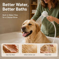 Premium Filtered Dog Shower Attachment,3-Mode Shower Head with Pause Switch