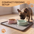 16 x 16 in Small Silicone Pet Food Mat for Dog & Cat Bowls