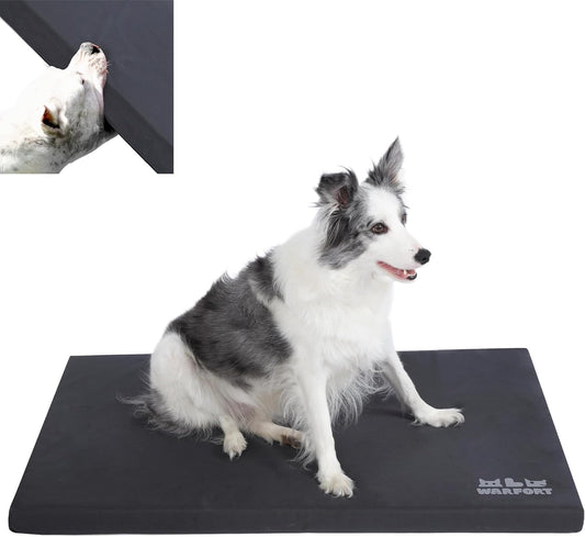 Durable Outdoor Dog Bed Chew Proof Stable Crate Mat Indoor cat Bed Anti Mild Bite Kennel Pad with Removable Fully Waterp