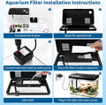 Betta Aquarium Starter Complete Kit,4 Gal Integrated Lid Small Fish Tank