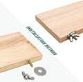 4 PCS Bird Perch Stand Platform Toy, Natural Wood Parrot Perch Stand Stick Play Exercise Gym Bird Cage Accessories Toys 