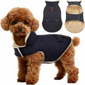 ASENKU Dog Winter Coat, Thick Plush Fleece Lining Dog Jacket with Pockets